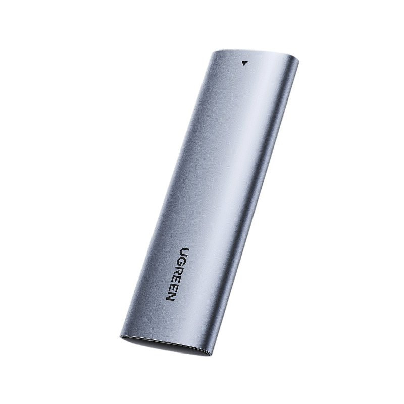 Kišeninis dėklas M.2 SuperSpeed 10Gbps SSD diskui + USB-C laidas 0,5 m pilkas