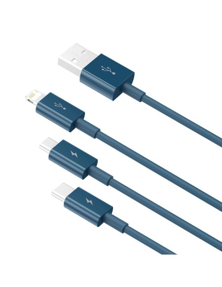 3 viename laidas universalus USB - Lightning / USB-C / mikro USB 3.5A 1.5m mėlynas
 
3 viename laidas universalus USB - Lightning / USB-C / mikro USB 3.5A 1.5m mėlynas