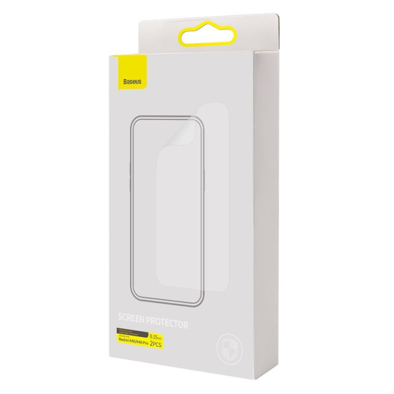 Viso ekrano apsauginė folija 0,15 mm, skirta Xiaomi Redmi K40 Pro Poco F3 Transparent SET iš 2 vnt.