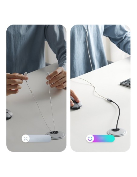 
Prailginamasis laidas AUX kabeliui 3,5 mm mini lizdas 1 m
