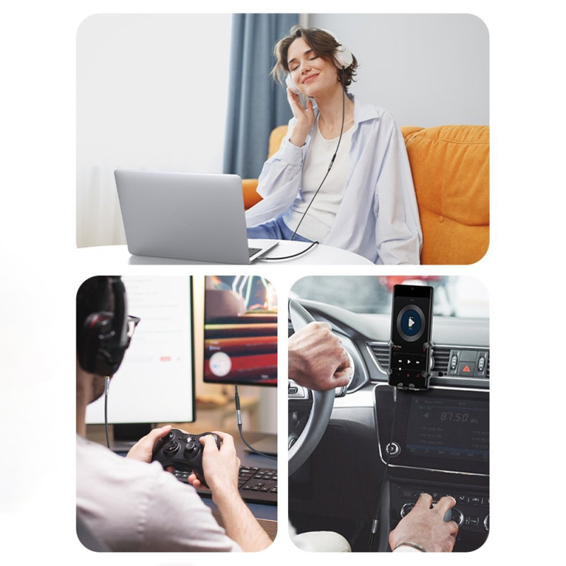 
Prailginamasis laidas AUX kabeliui 3,5 mm mini lizdas 1 m
