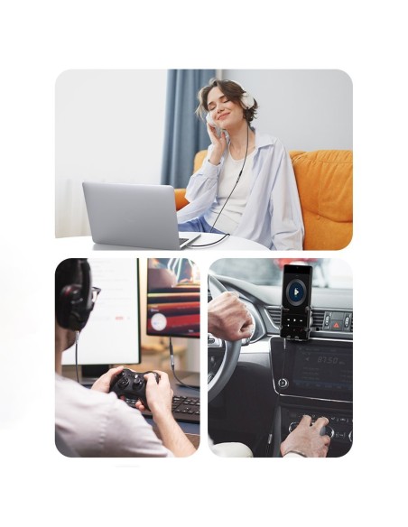 
Prailginamasis laidas AUX kabeliui 3,5 mm mini lizdas 1 m
