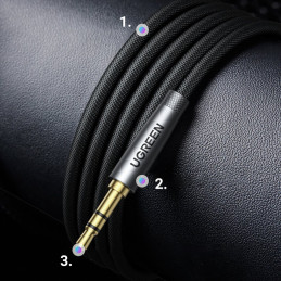 
AUX kabelio ilgintuvas 3,5 mm mini lizdas 3 m
