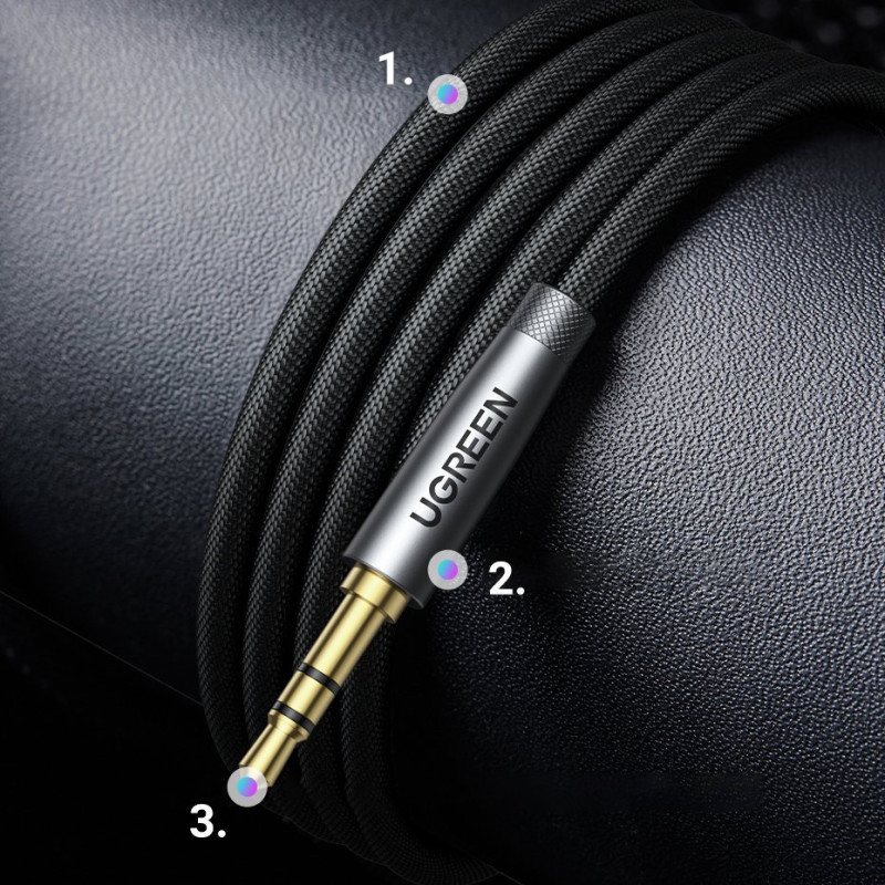 AUX kabelio ilgintuvas 3,5 mm mini lizdas 3 m