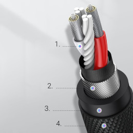 
AUX kabelio ilgintuvas 3,5 mm mini lizdas 3 m
