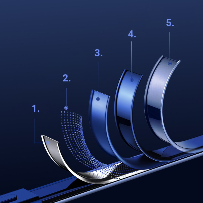 NBS itin plonas skaidrus dėklas su metaliniu rėmeliu, skirtas iPhone 12 mini black