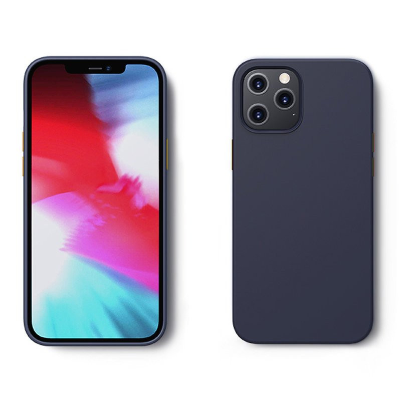 Apsauginis dėklas iPhone 12 Pro Max Color Series mėlynai