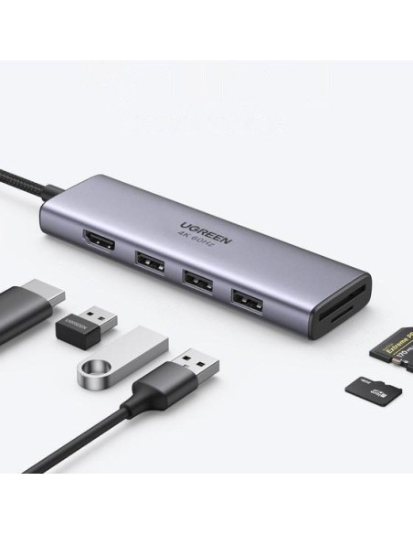 6 viename daugiafunkcis USB-C HUB – 3x USB HDMI 4K SD ir TF kortelių skaitytuvas pilkas
 
6 viename daugiafunkcis USB-C HUB – 3x USB HDMI 4K SD ir TF kortelių skaitytuvas pilkas