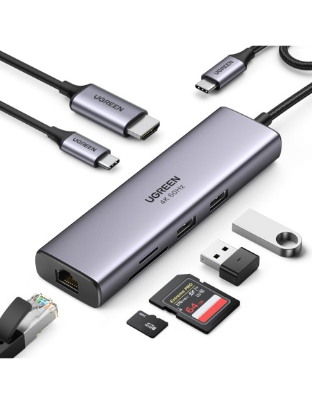 7 viename daugiafunkcis USB-C HUB – 2x USB HDMI 4K SD ir TF kortelių skaitytuvas USB-C RJ45 1Gbps pilka
 
7 viename daugiafunkcis USB-C HUB – 2x USB HDMI 4K SD ir TF kortelių skaitytuvas USB-C RJ45 1Gbps pilka