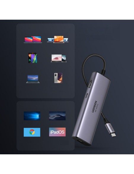 7 viename daugiafunkcis USB-C HUB – 2x USB HDMI 4K SD ir TF kortelių skaitytuvas USB-C RJ45 1Gbps pilka
 
7 viename daugiafunkcis USB-C HUB – 2x USB HDMI 4K SD ir TF kortelių skaitytuvas USB-C RJ45 1Gbps pilka