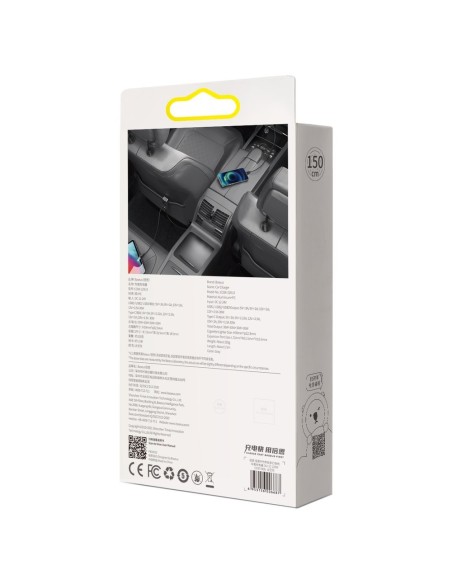 
Automobilinio įkroviklio skirstytuvas 3x USB + USB-C 120W PPS QC PD pilka
