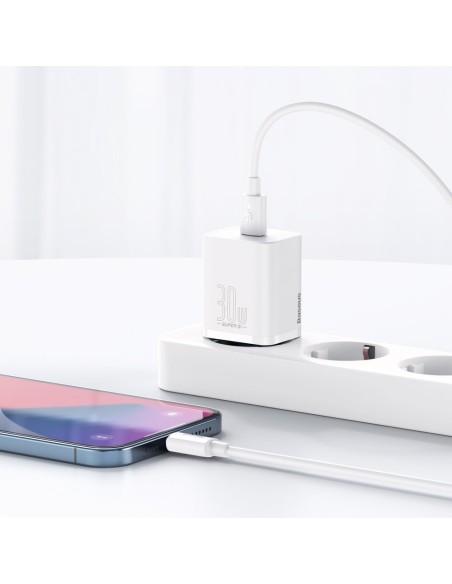 Itin greitas Si 1C USB-C 30W PD QC sieninis įkroviklis baltas
 
Itin greitas Si 1C USB-C 30W PD QC sieninis įkroviklis baltas
