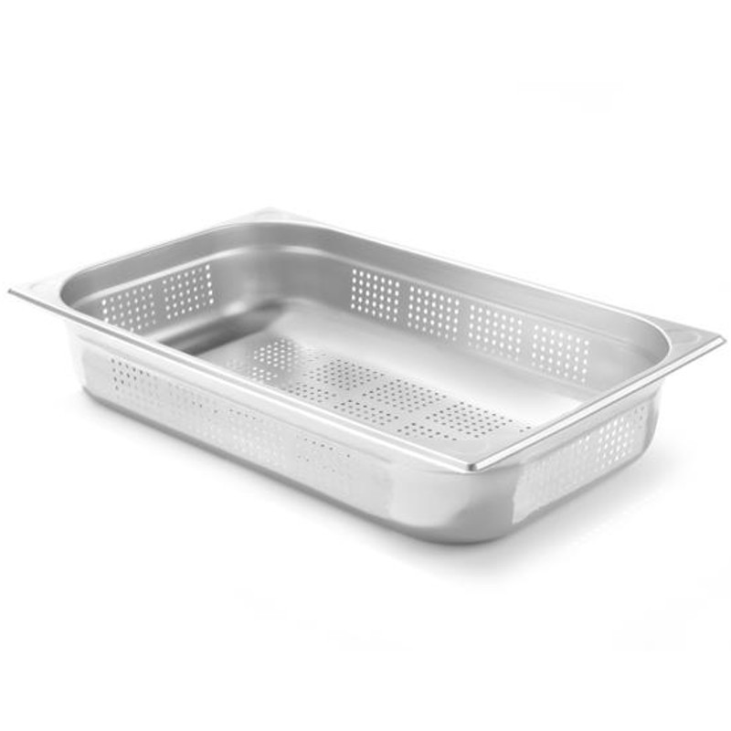 Kitchen Line GN 1/1 konteineris, perforuotas, aukštis 100 mm - Hendi 807132 Kitchen Line GN 1/1 konteineris, perforuotas, aukštis 100 mm - Hendi 807132