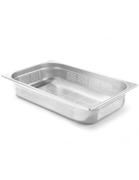 Kitchen Line GN 1/1 konteineris, perforuotas, aukštis 100 mm - Hendi 807132