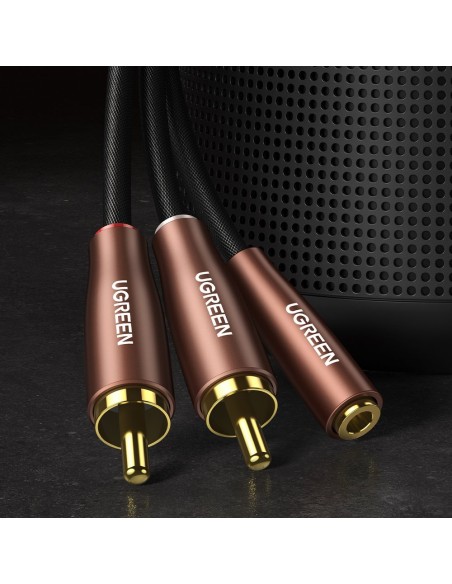 Adapterio kabelio garso kabelis 3,5 mm mini lizdas - 2x RCA kištukas, 5 m ruda
 
Adapterio kabelio garso kabelis 3,5 mm mini lizdas - 2x RCA kištukas, 5 m ruda
