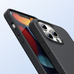 
Guminis lankstus silikoninis dėklas iPhone 13 Pro juodas
