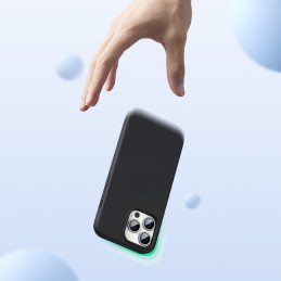 
Guminis lankstus silikoninis dėklas iPhone 13 Pro juodas
