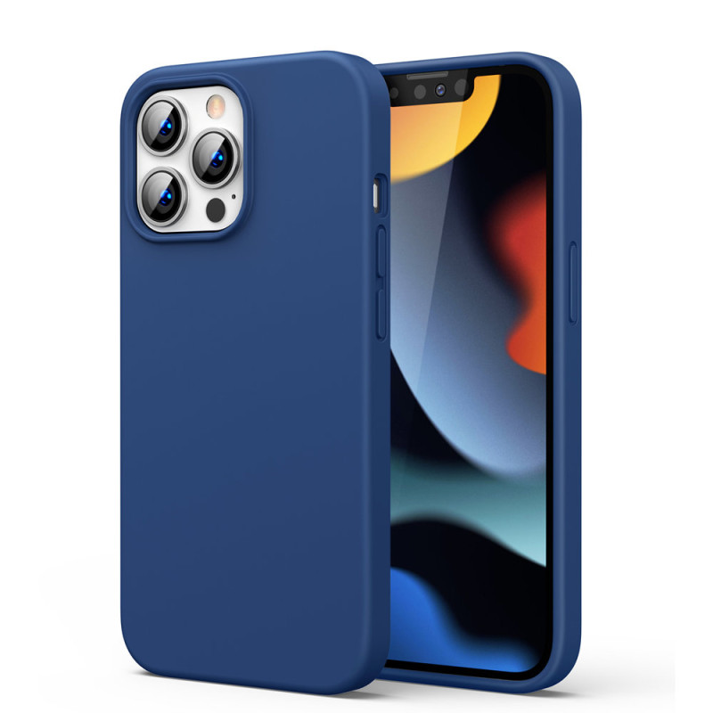 
Guminis lankstus silikoninis dėklas iPhone 13 Pro mėlynas
