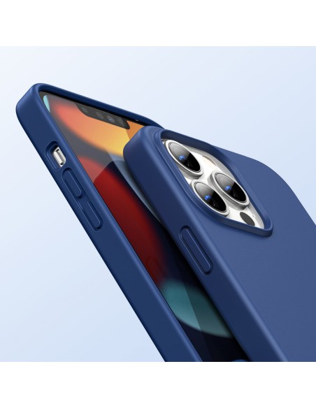 
Guminis lankstus silikoninis dėklas iPhone 13 Pro mėlynas
