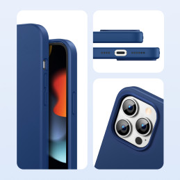 
Guminis lankstus silikoninis dėklas iPhone 13 Pro mėlynas
