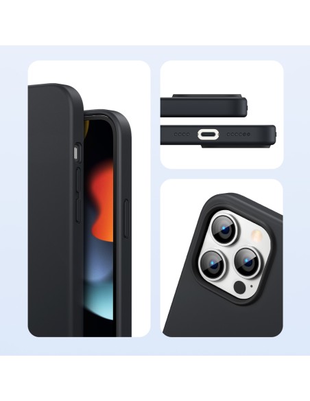 Guminis lankstus silikoninis dėklas iPhone 13 Pro Max juodas
 
Guminis lankstus silikoninis dėklas iPhone 13 Pro Max juodas