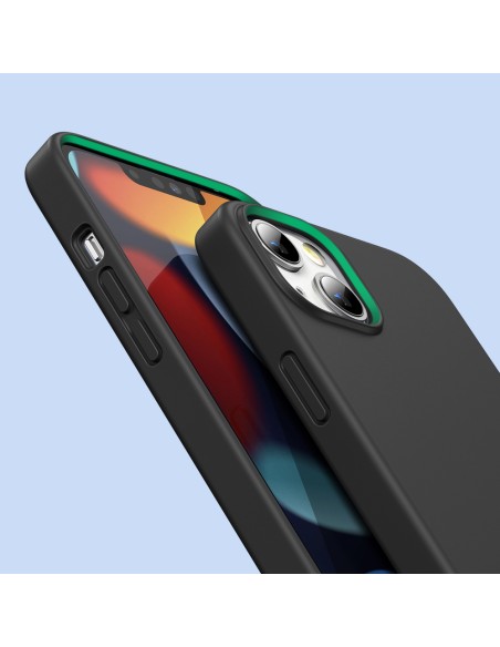 
Guminis lankstus silikoninis dėklo dangtelis iPhone 13 mini juodas
