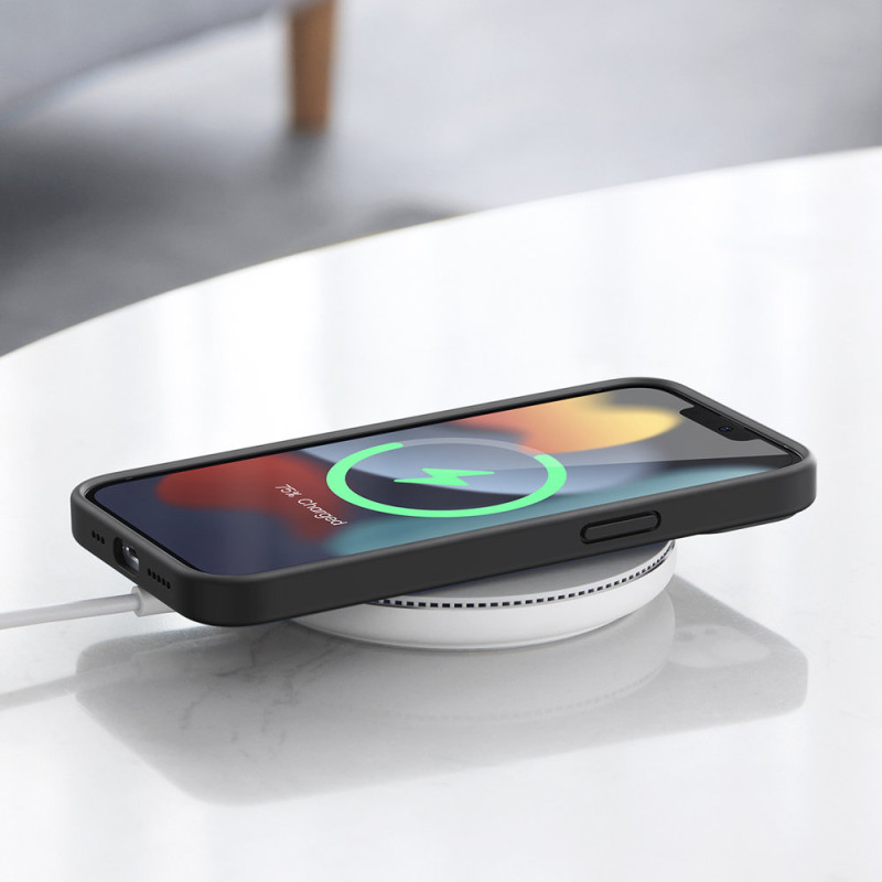 
Guminis lankstus silikoninis dėklo dangtelis iPhone 13 mini juodas
