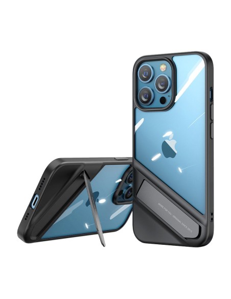 Tvirtas dėklas su gelio rėmeliu ir stovu iPhone 13 Pro, juodas
 
Tvirtas dėklas su gelio rėmeliu ir stovu iPhone 13 Pro, juodas