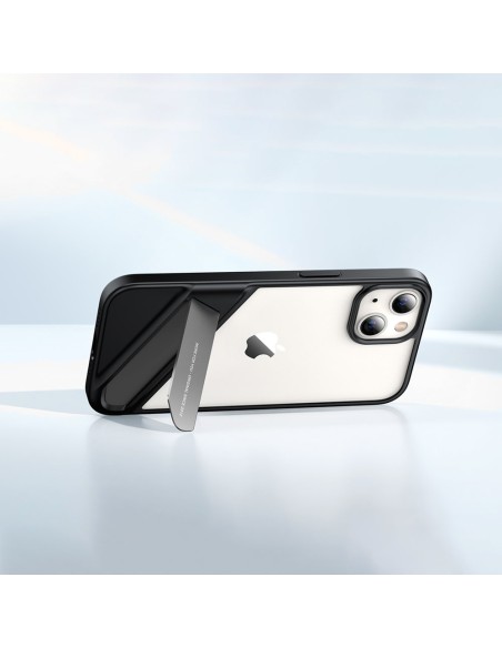 Tvirtas dėklas su gelio rėmeliu ir stovu iPhone 13 Pro, juodas
 
Tvirtas dėklas su gelio rėmeliu ir stovu iPhone 13 Pro, juodas