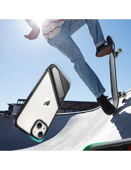 Tvirtas dėklas su gelio rėmeliu ir stovu iPhone 13 Pro, juodas
 
Tvirtas dėklas su gelio rėmeliu ir stovu iPhone 13 Pro, juodas