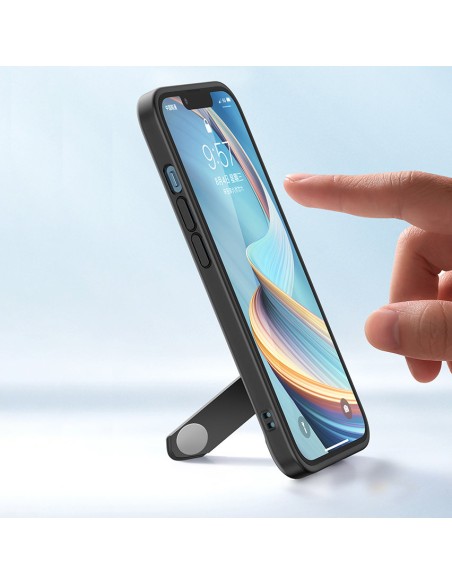 Tvirtas dėklas su gelio rėmeliu ir stovu iPhone 13 Pro, juodas
 
Tvirtas dėklas su gelio rėmeliu ir stovu iPhone 13 Pro, juodas