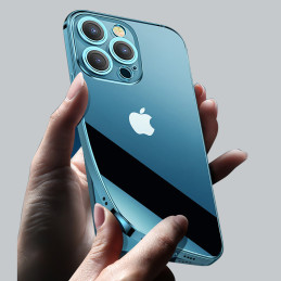
Dėklo dangtelis skirtas iPhone 13 Pro, korpusas su sidabriniu metaliniu rėmeliu
