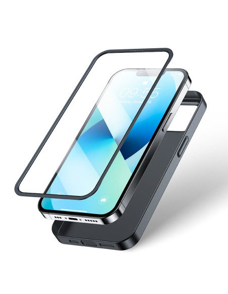 Dėklo dangtelis iPhone 13, galinis ir priekinis korpusas + grūdintas stiklas, juodas
 
Dėklo dangtelis iPhone 13, galinis ir priekinis korpusas + grūdintas stiklas, juodas