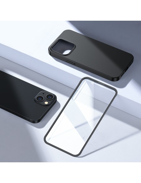 Dėklo dangtelis iPhone 13, galinis ir priekinis korpusas + grūdintas stiklas, juodas
 
Dėklo dangtelis iPhone 13, galinis ir priekinis korpusas + grūdintas stiklas, juodas