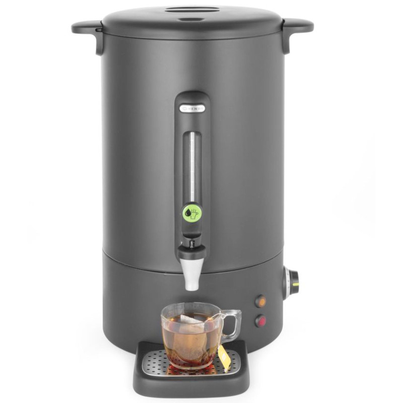 Warnik kavos šildytuvas su nenulašančiu čiaupu juodu Concept Line 10 l - Hendi 211458