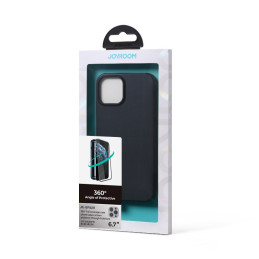 
Dėklo dangtelis skirtas iPhone 13 Pro Max, galinis ir priekinis dangtelis + grūdintas stiklas, juodas
