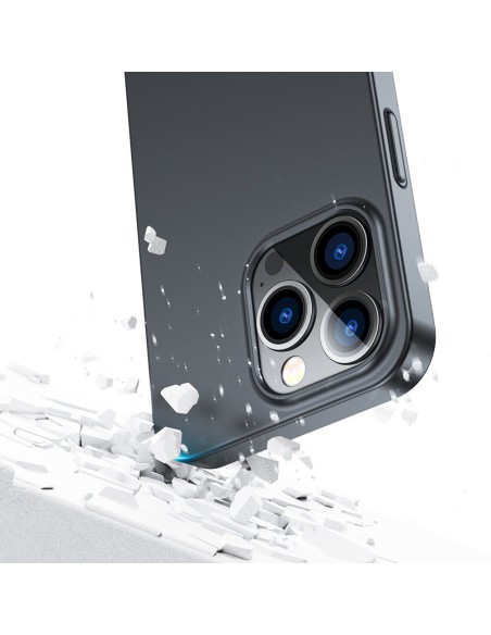 
Dėklo dangtelis skirtas iPhone 13 Pro Max, galinis ir priekinis dangtelis + grūdintas stiklas, juodas
