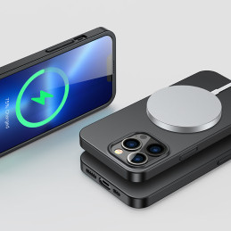 
Dėklo dangtelis skirtas iPhone 13 Pro Max, galinis ir priekinis dangtelis + grūdintas stiklas, juodas

