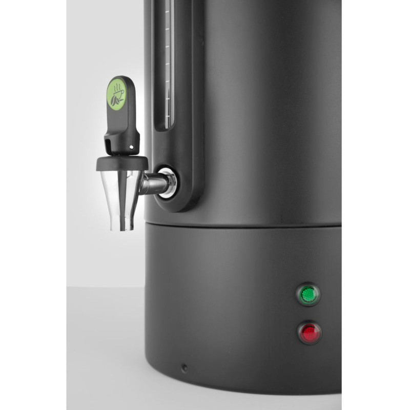 Warnik kavos šildytuvas su nenulašančiu čiaupu juodu Concept Line 10 l - Hendi 211458