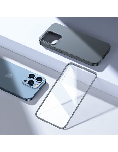 Dėklo dangtelis skirtas iPhone 13 Pro Max, galinis ir priekinis dangtelis + grūdintas stiklas, pilkas
 
Dėklo dangtelis skirtas iPhone 13 Pro Max, galinis ir priekinis dangtelis + grūdintas stiklas, pilkas