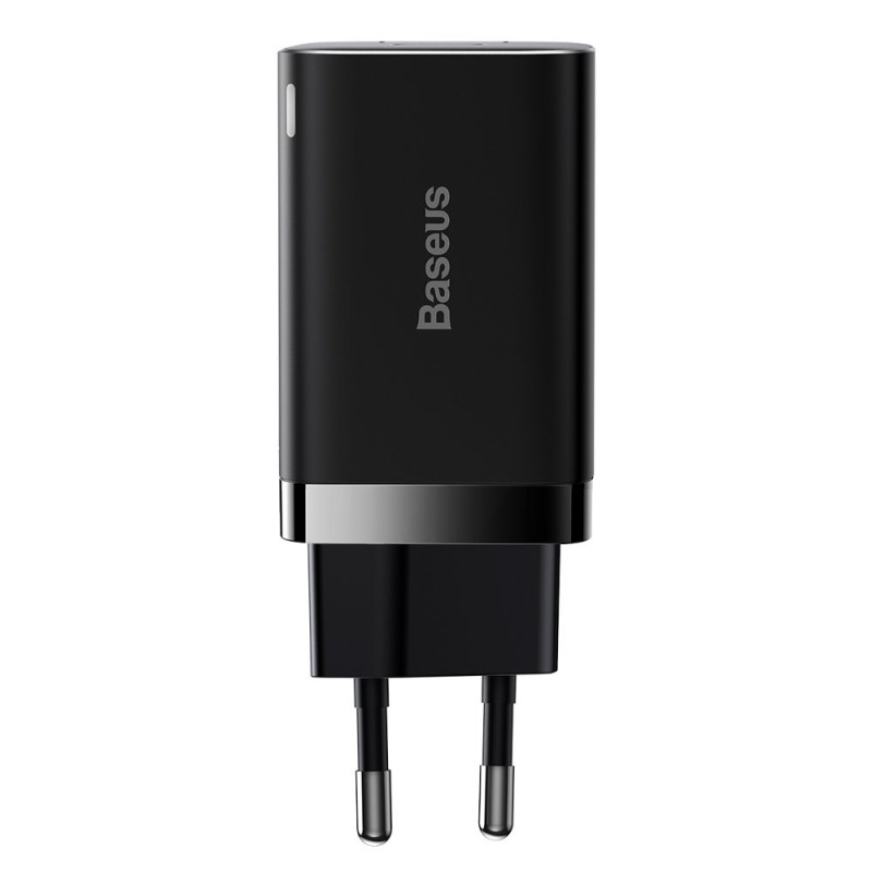 Greitas USB įkroviklis USB-C 30W PD QC Super Si Pro juodas
