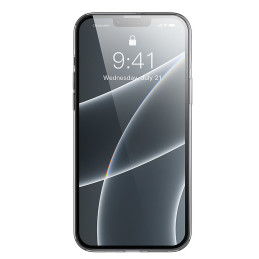
Skaidrus gelio dėklas iPhone 13 Pro Simple Series Case juodas
