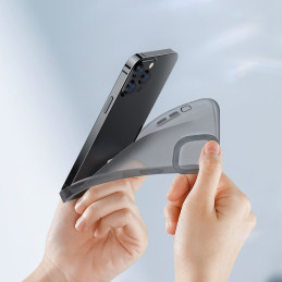 
Skaidrus gelio dėklas iPhone 13 Pro Simple Series Case juodas
