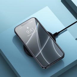 
Skaidrus gelio dėklas iPhone 13 Pro Simple Series Case juodas
