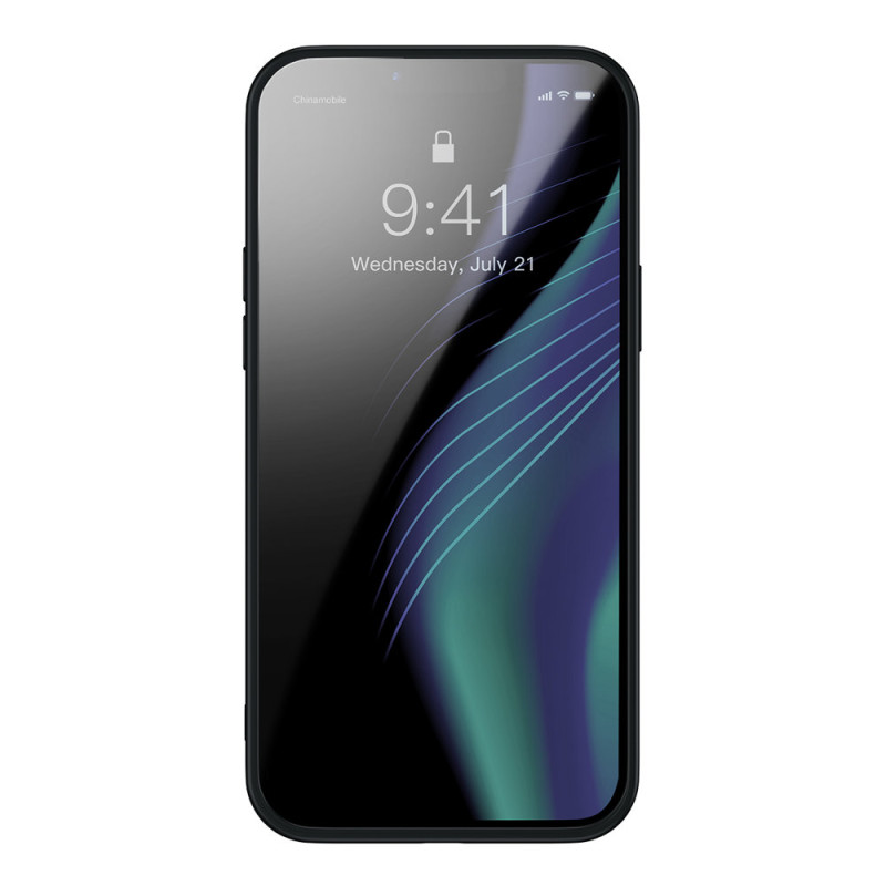 Šarvuotas atsparus dėklas iPhone 13 Pro Max su gelio rėmeliu, juodas
