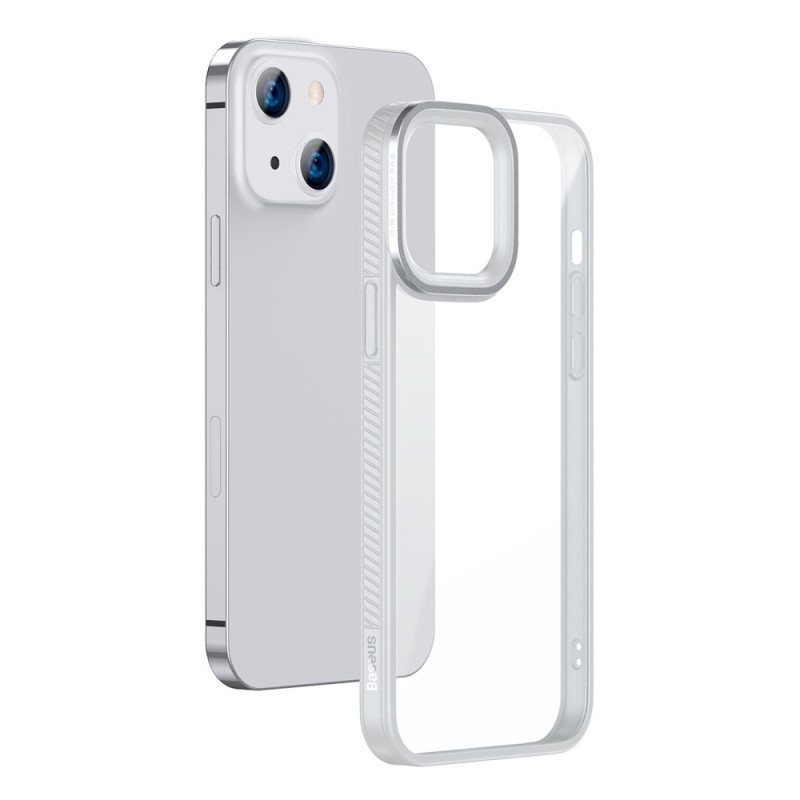 Šarvuotas, atsparus dėklas iPhone 13 su pilku gelio rėmeliu