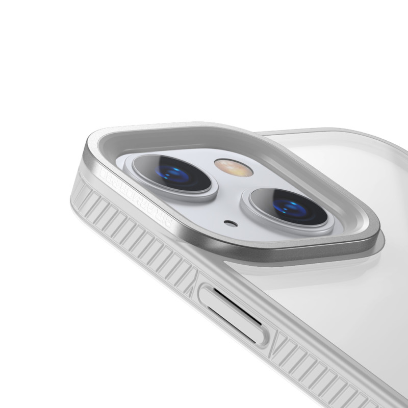 Šarvuotas, atsparus dėklas iPhone 13 su pilku gelio rėmeliu