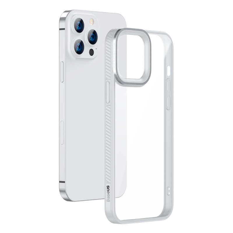 Šarvuotas, atsparus dėklas iPhone 13 Pro su pilku gelio rėmeliu