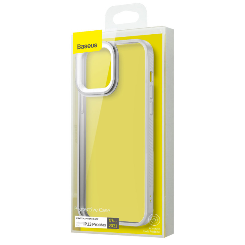 Šarvuotas, atsparus dėklas skirtas iPhone 13 Pro Max su pilku gelio rėmeliu