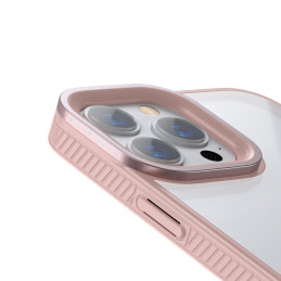 
Šarvuotas atsparus dėklas iPhone 13 Pro su rausvu gelio rėmeliu
